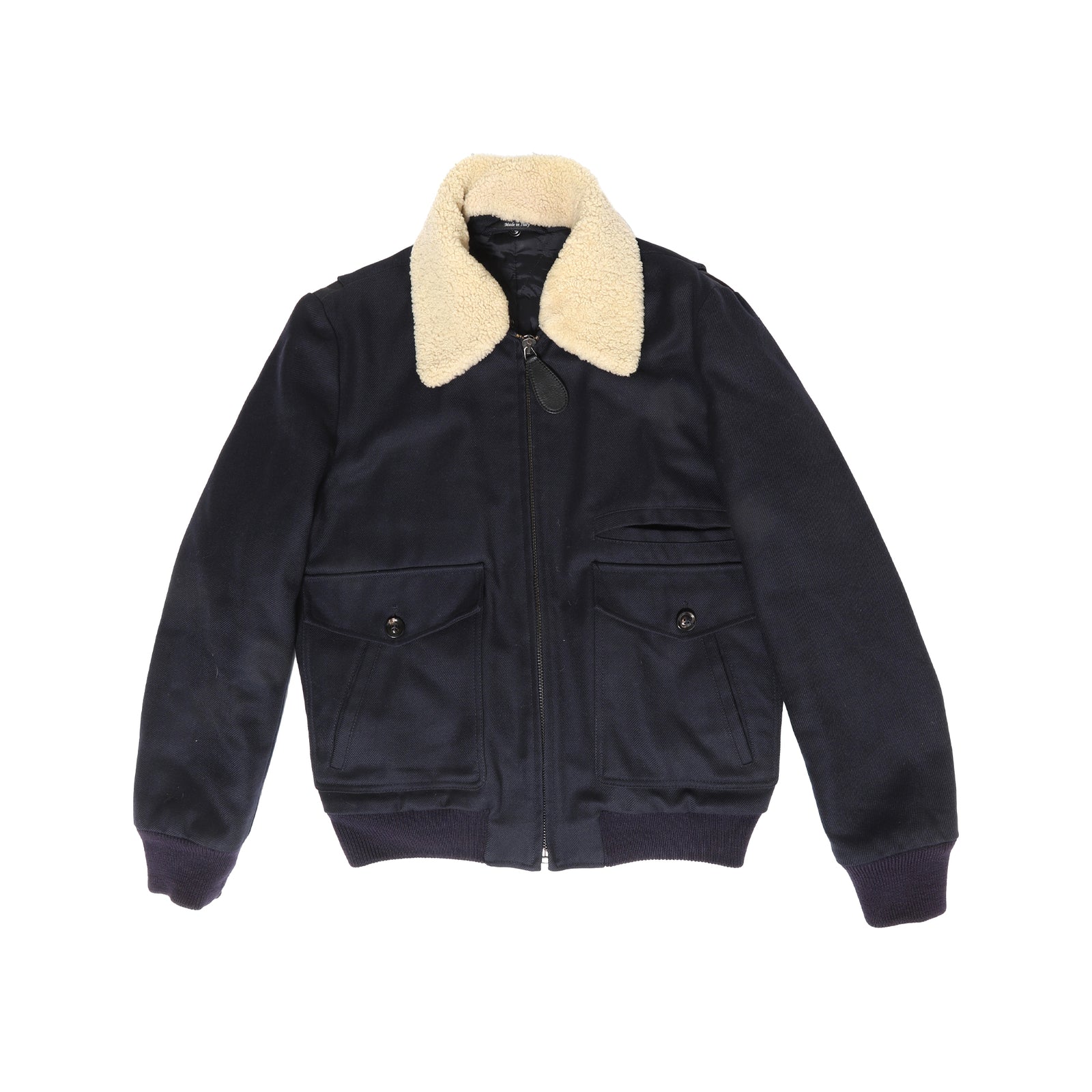 Maison Martin Margiela AW11 Shearling Collar Flight Wool Blouson