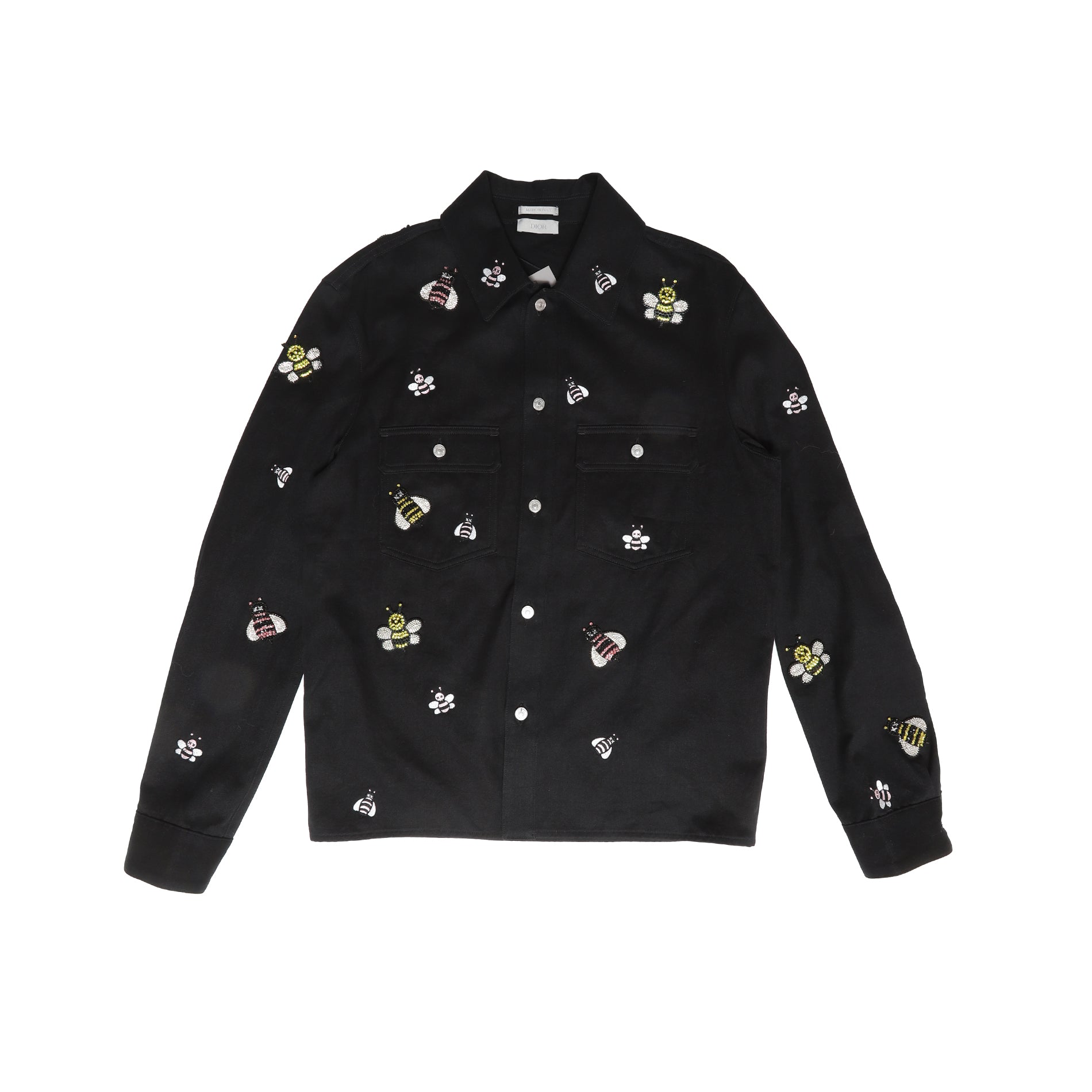 Dior Homme SS19 by Kim Jones KAWS Crystal Bee Embellished Overshirt