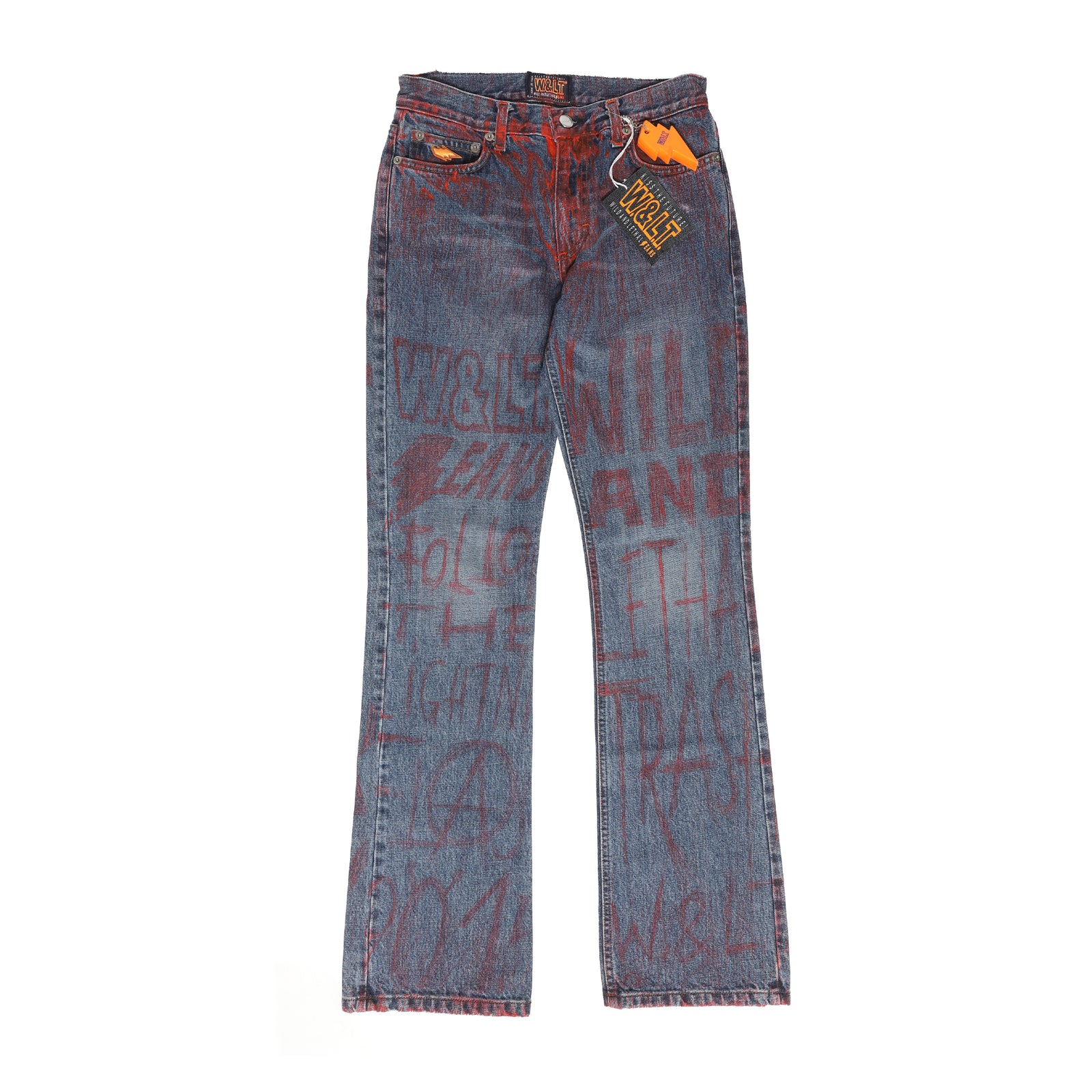 Walter van Beirendonck Wild & Lethal AW97 Trash Painted Denim