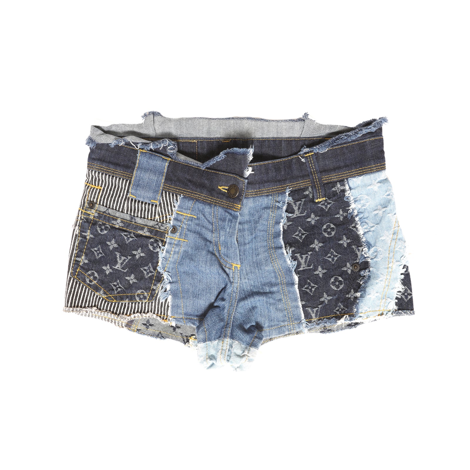 Louis Vuitton AW07 Patchwork Denim Hotpants