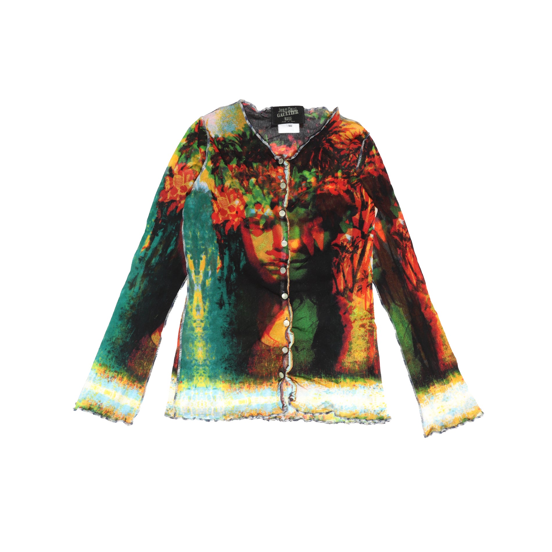 Jean Paul Gaultier SS00 Psychedelic Mesh Blouse