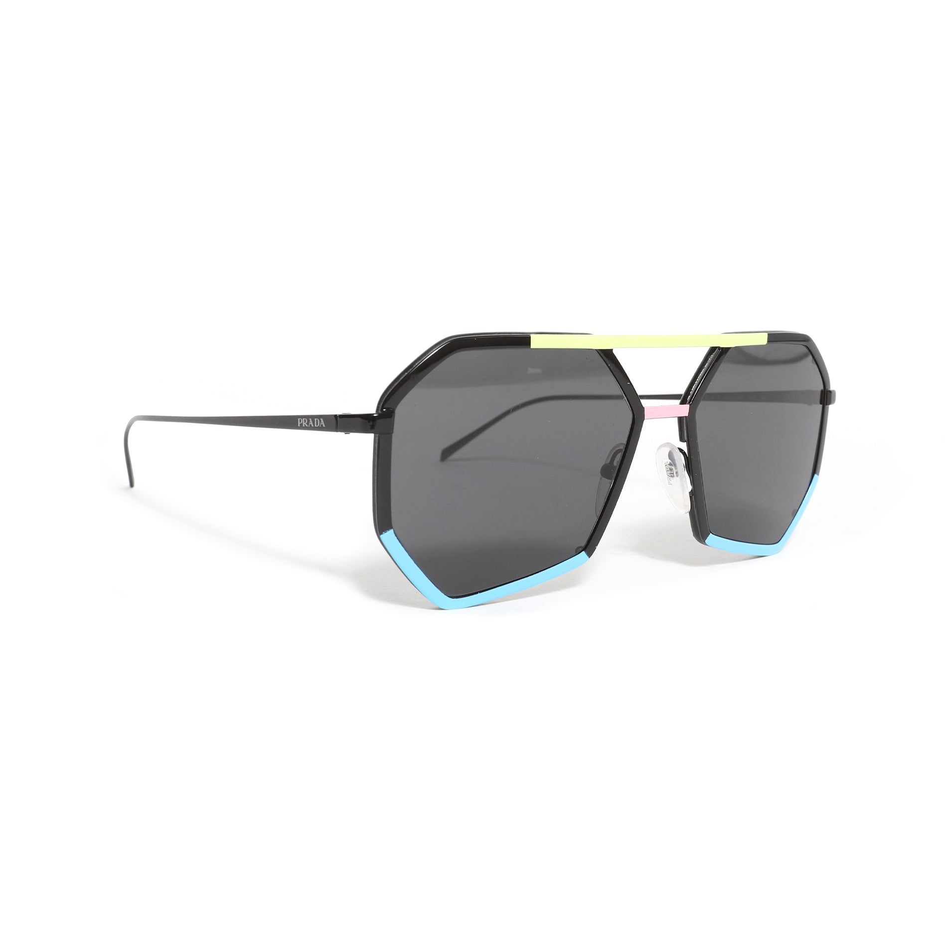 Prada Geometric Colorblock Sunglasses
