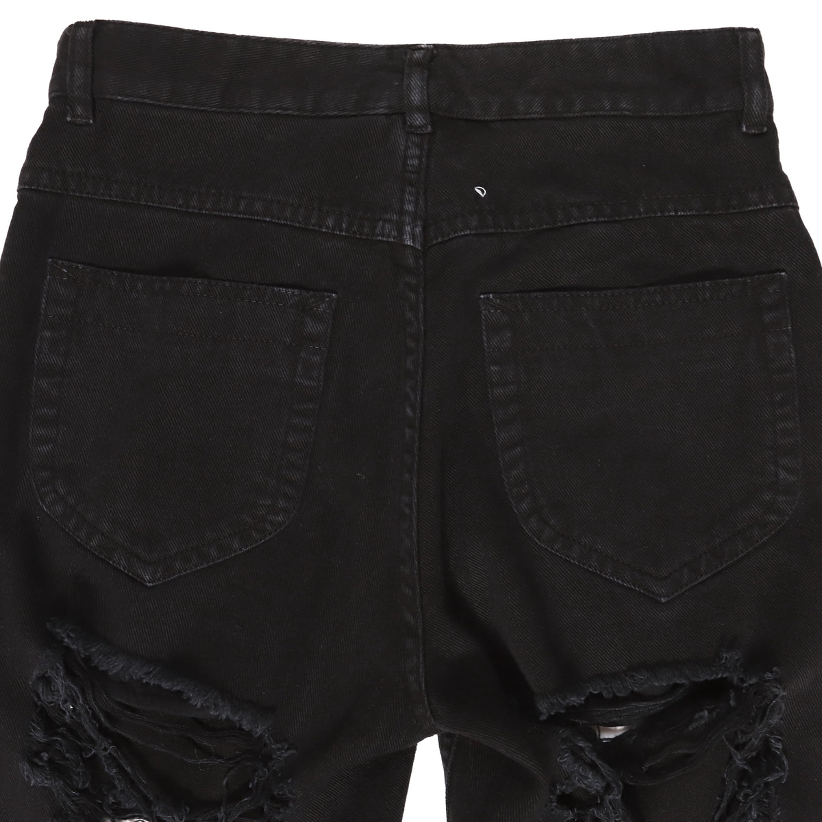 Maison Martin Margiela SS08 Destroyed Black Denim
