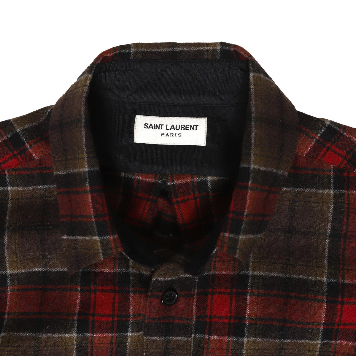 Saint Laurent Paris FW13 Runway Oversized Flannel Shirt