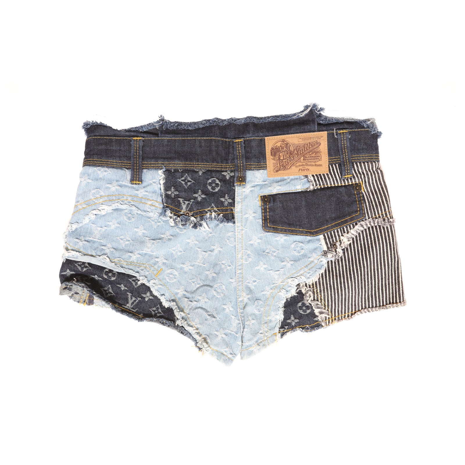 Louis Vuitton AW07 Patchwork Denim Hotpants