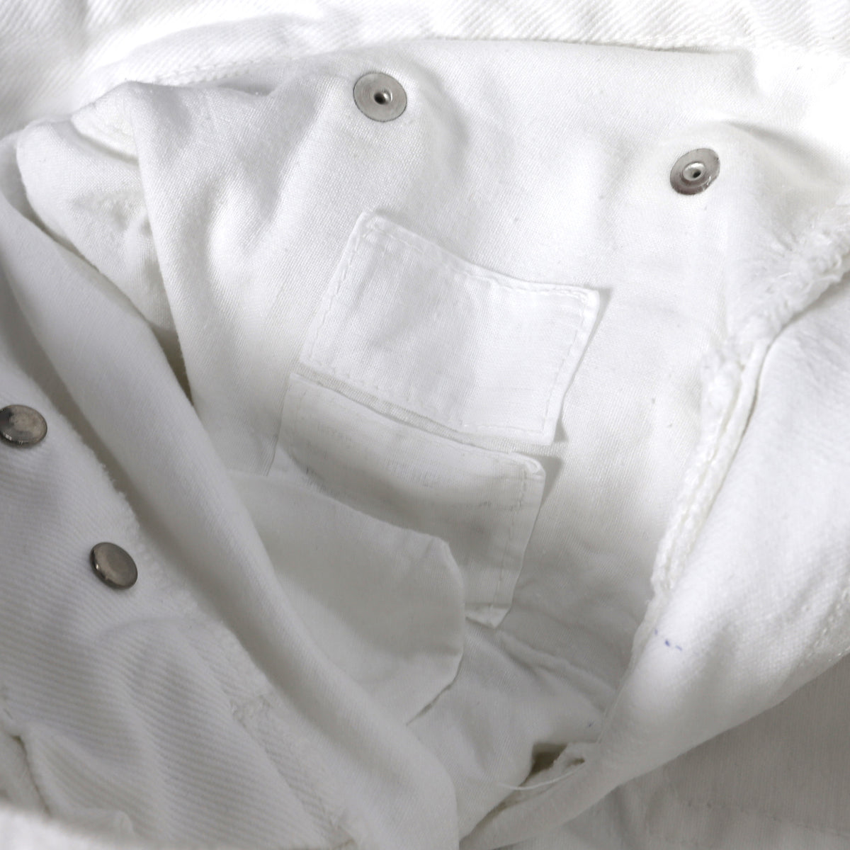 Helmut Lang Archival White Denim Low Waist Contour Cut