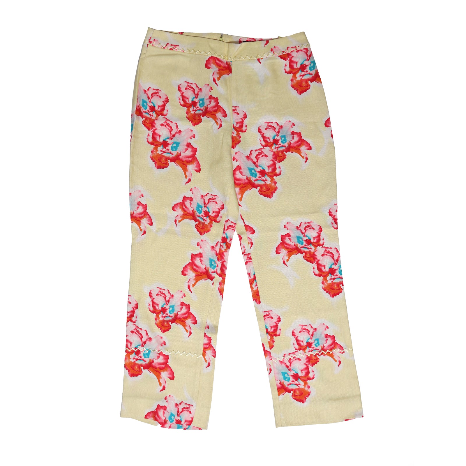 Gianni Versace 90s Flower Print Trousers