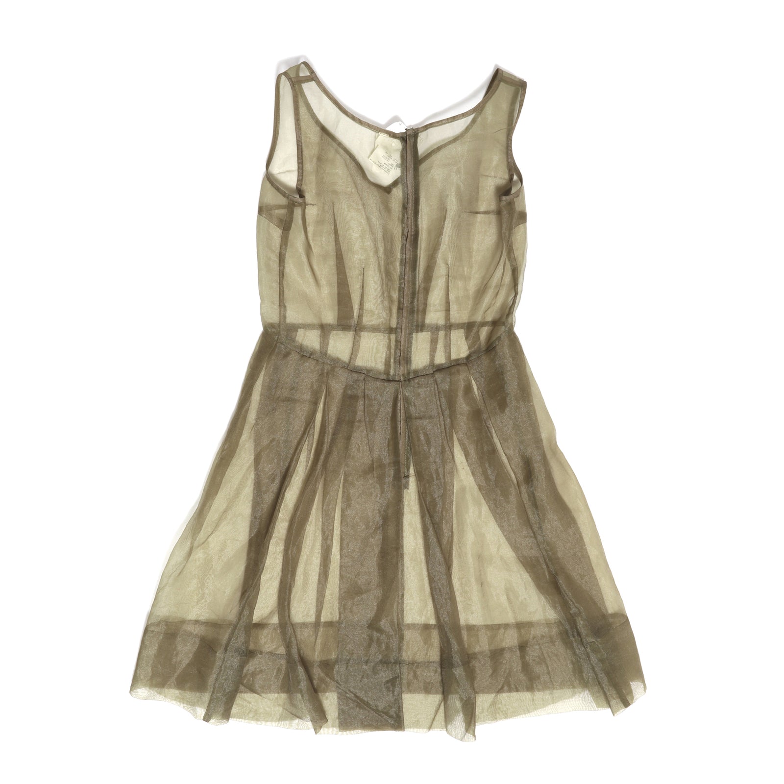 Comme des Garcons SS99 Olive Sheer Dress