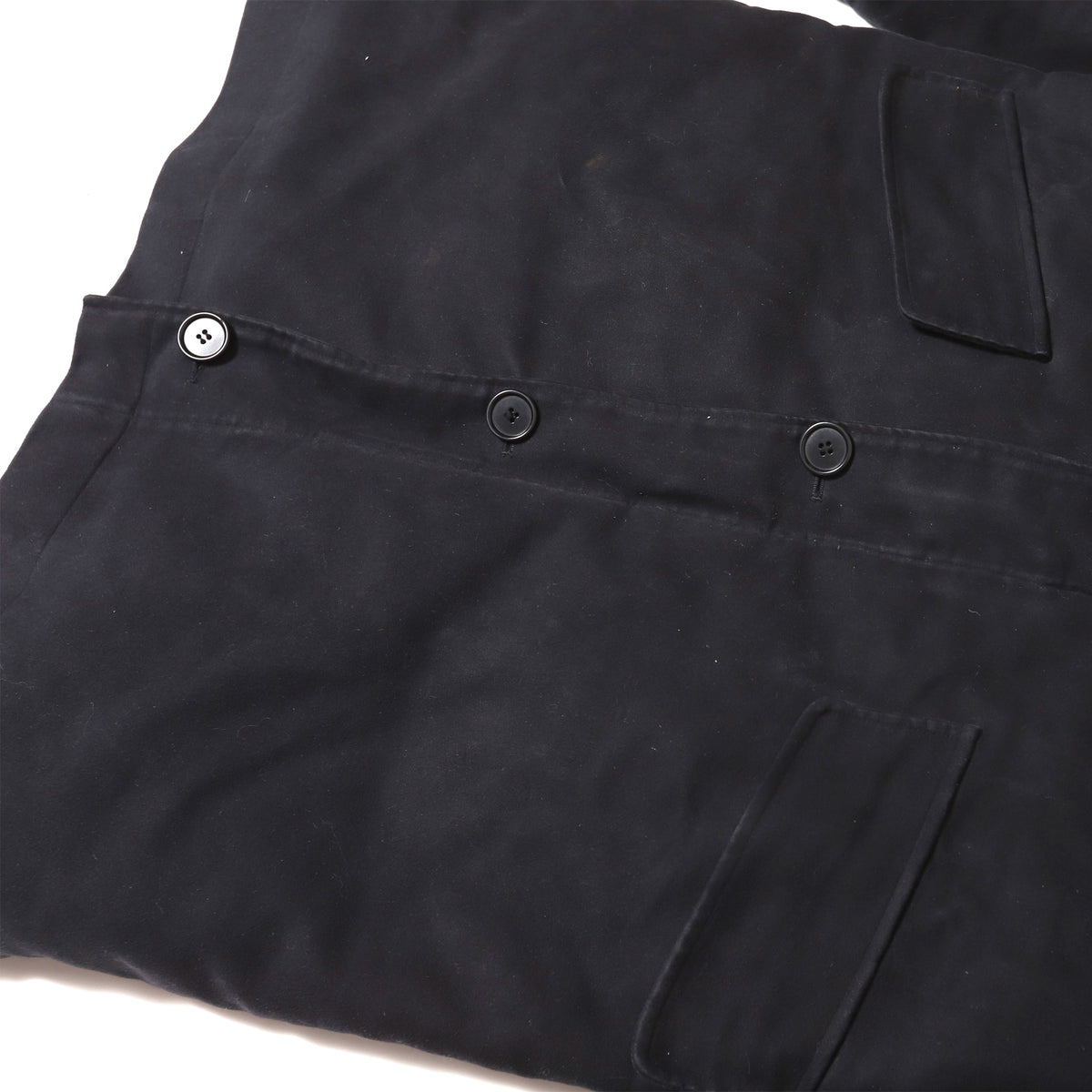 Helmut Lang Archival Black Double Layer Moleskin Coat