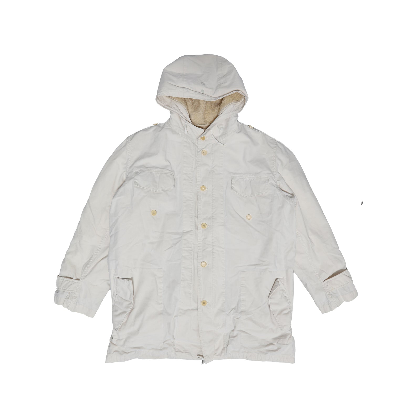 Helmut Lang FW99 Sherpa Lined Cotton Parka