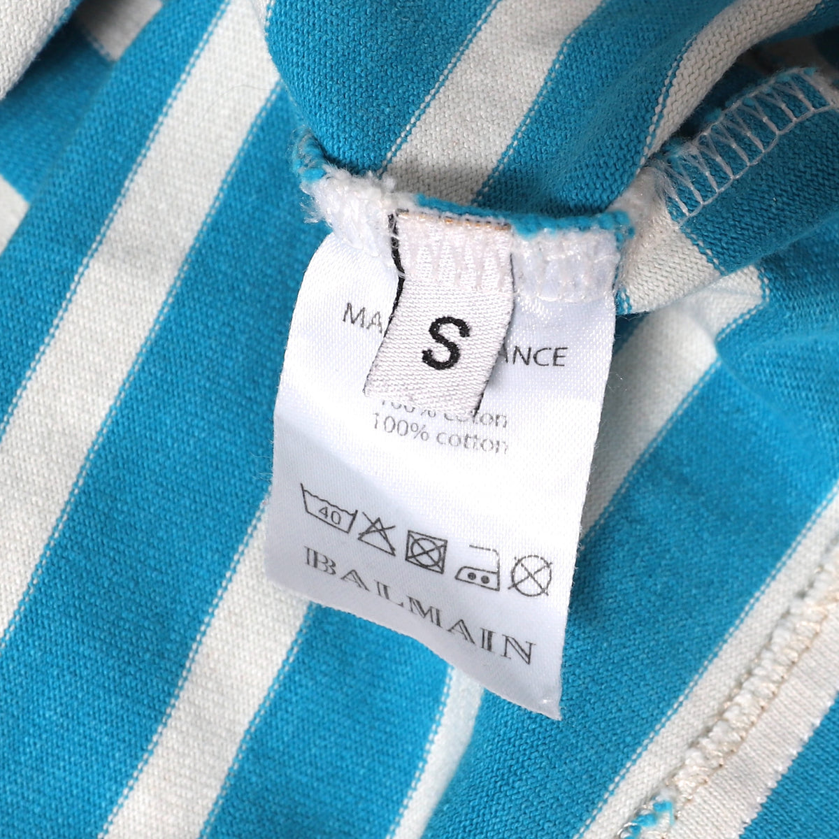 Balmain FW11 Striped Distressed Longsleeve