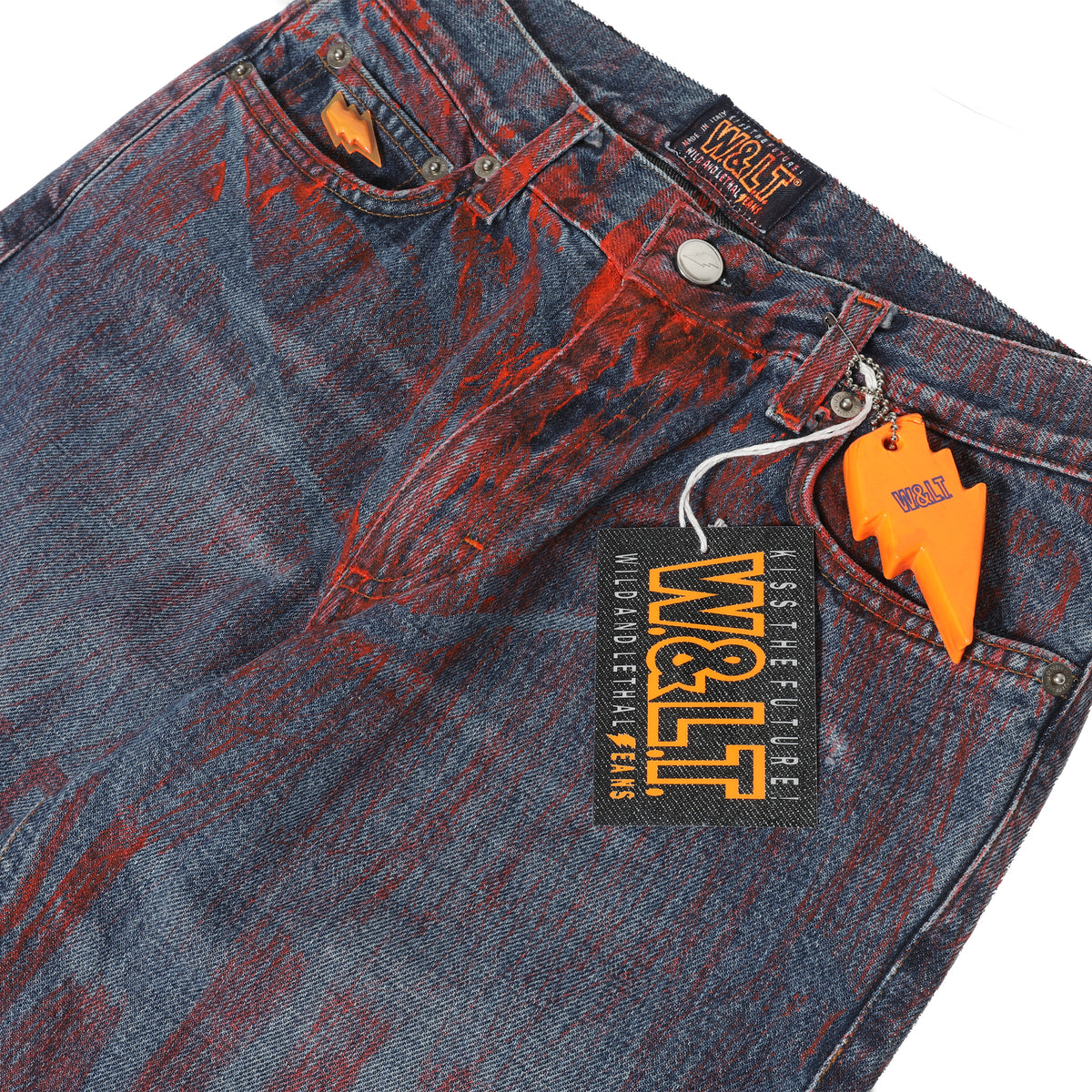 Walter van Beirendonck Wild & Lethal AW97 Trash Painted Denim