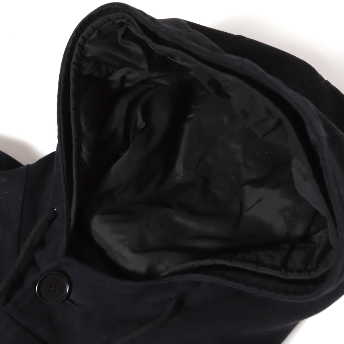 Helmut Lang Archival Black Double Layer Moleskin Coat