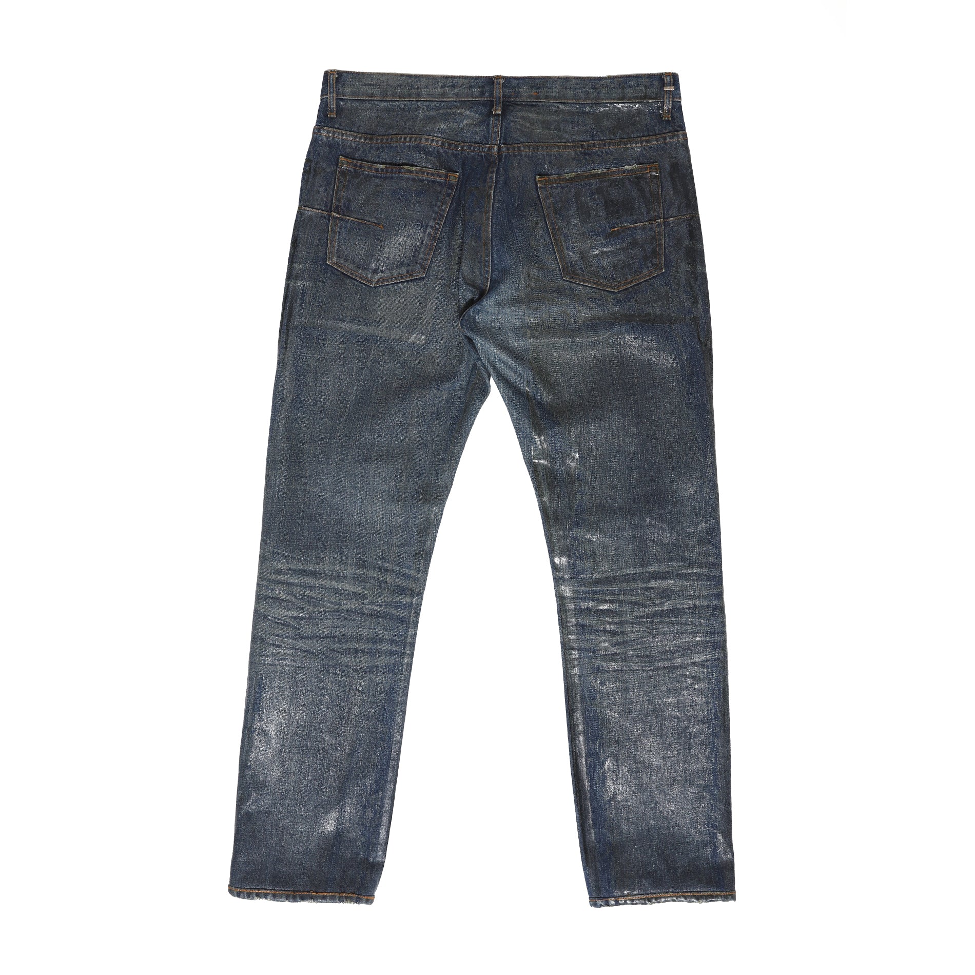 Dior homme 2003aw luster waxed jeans