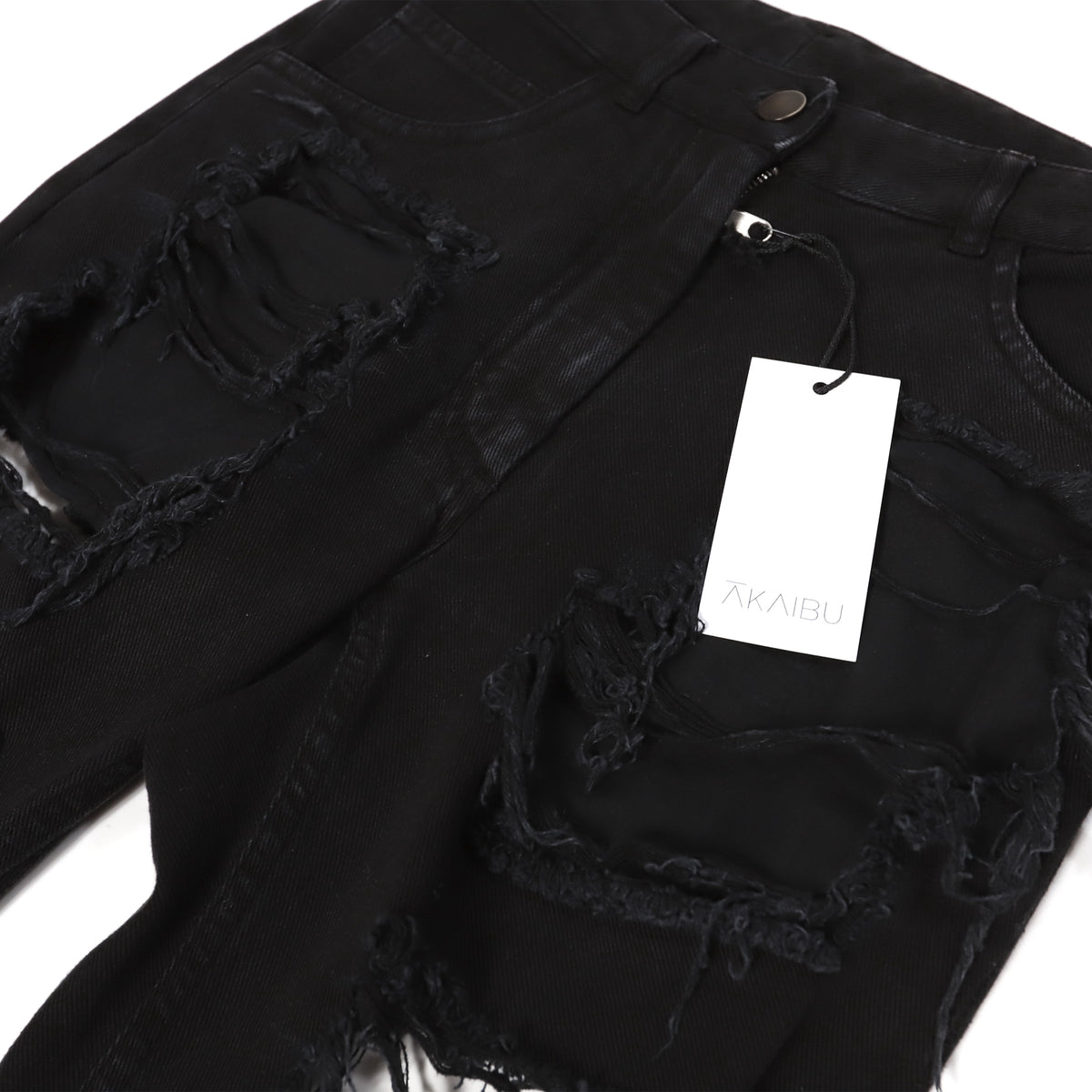 Maison Martin Margiela SS08 Destroyed Black Denim
