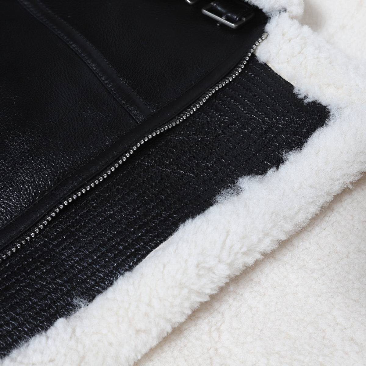 Burberry Shearling Aviator Leather Jacket