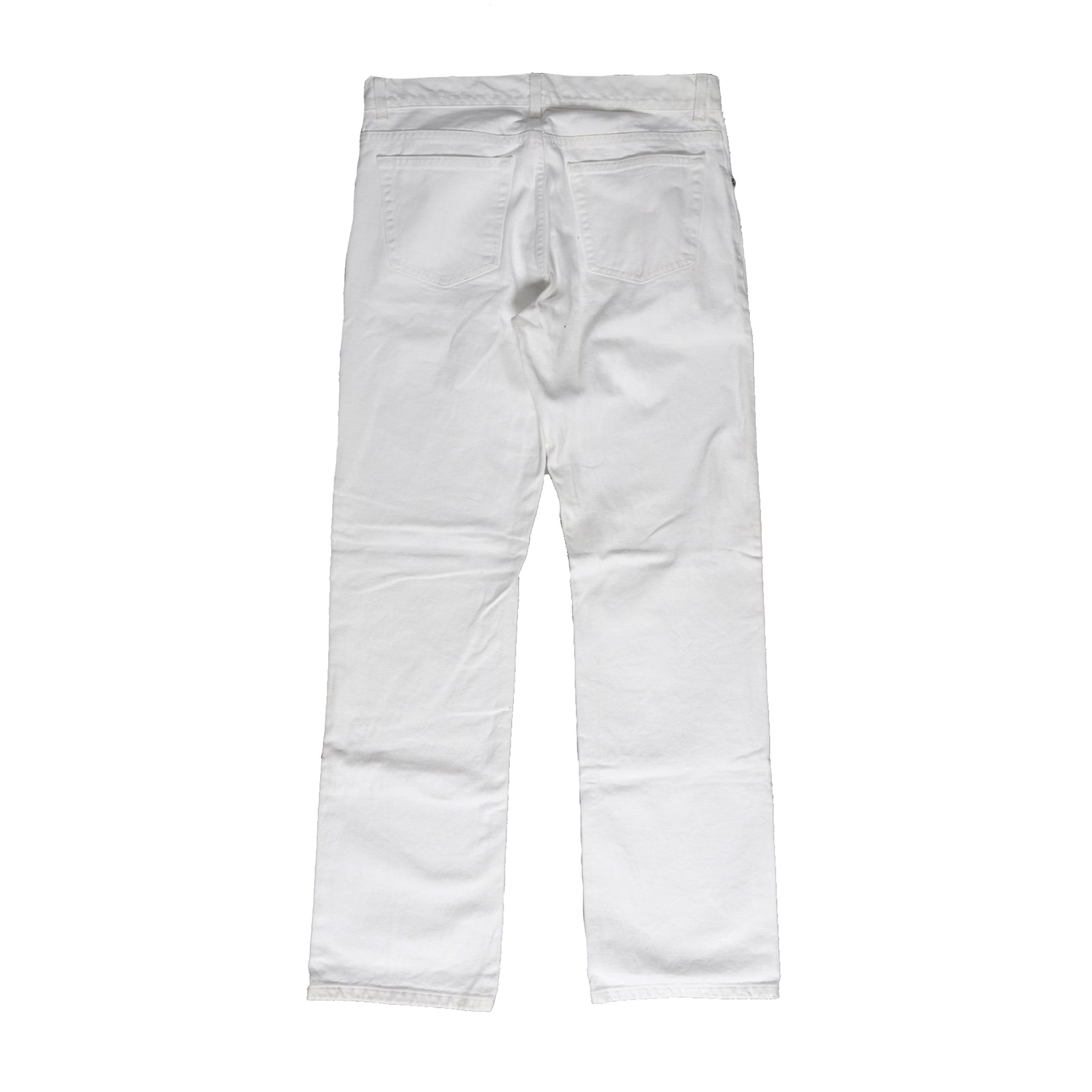 Helmut Lang Archival White Denim Low Waist Contour Cut