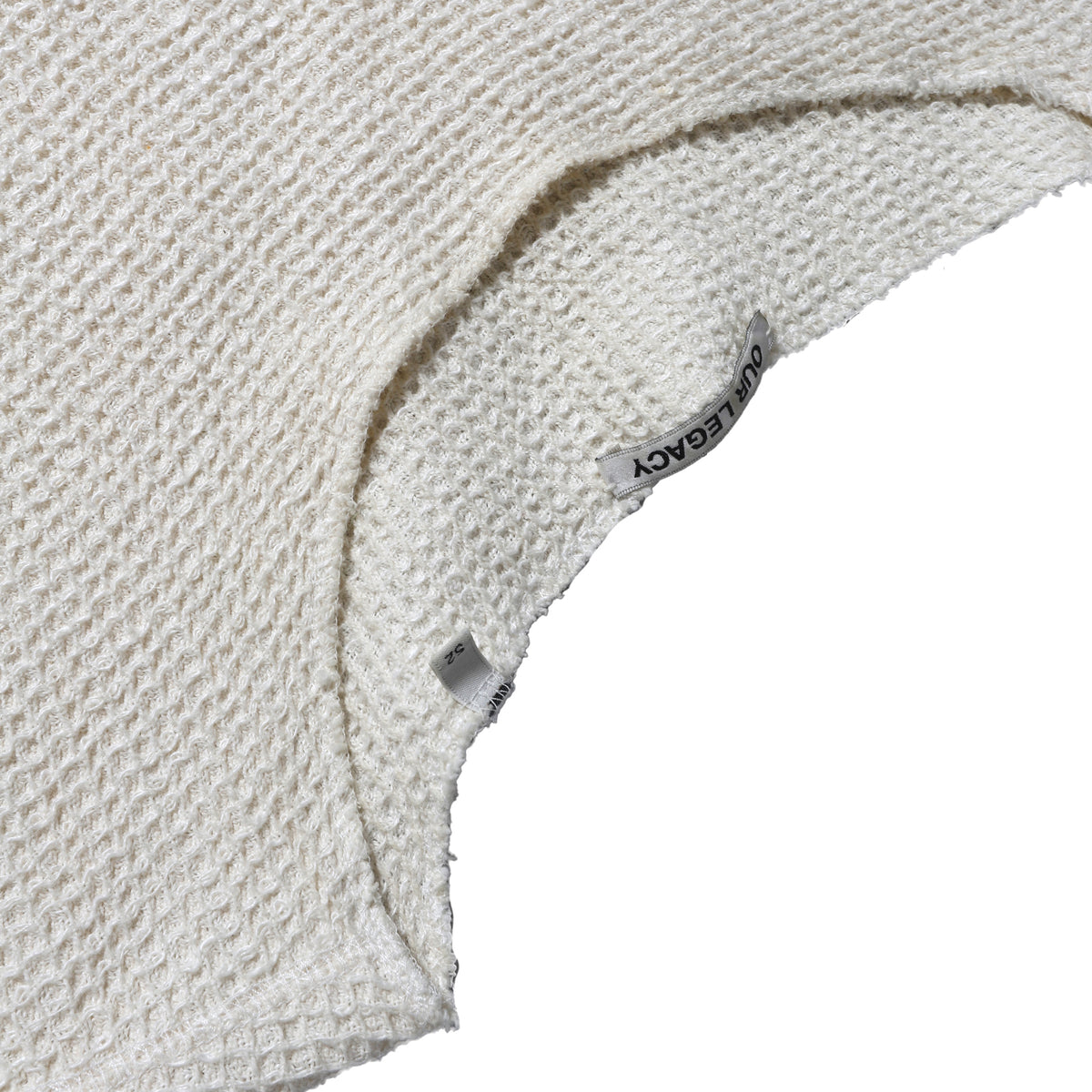 Our Legacy Oversized Cream Waffle Knit