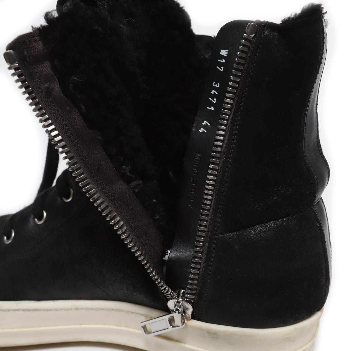 Rick Owens FW17 Shearling Ramones