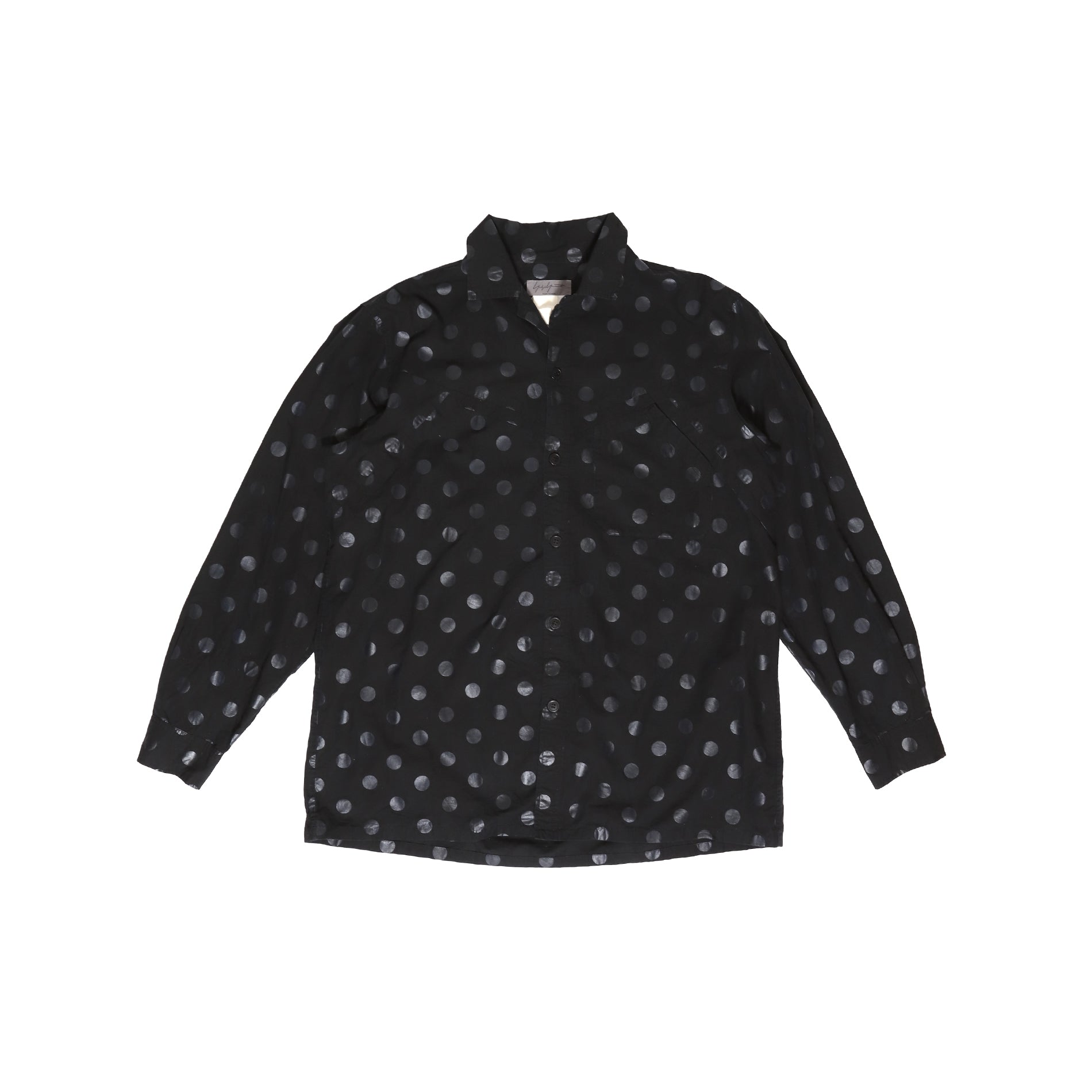 トップス 00s Y's cupro shirt dot Yohji Yamamoto 2000s Polka Dot Shirt - Ākaibu Store