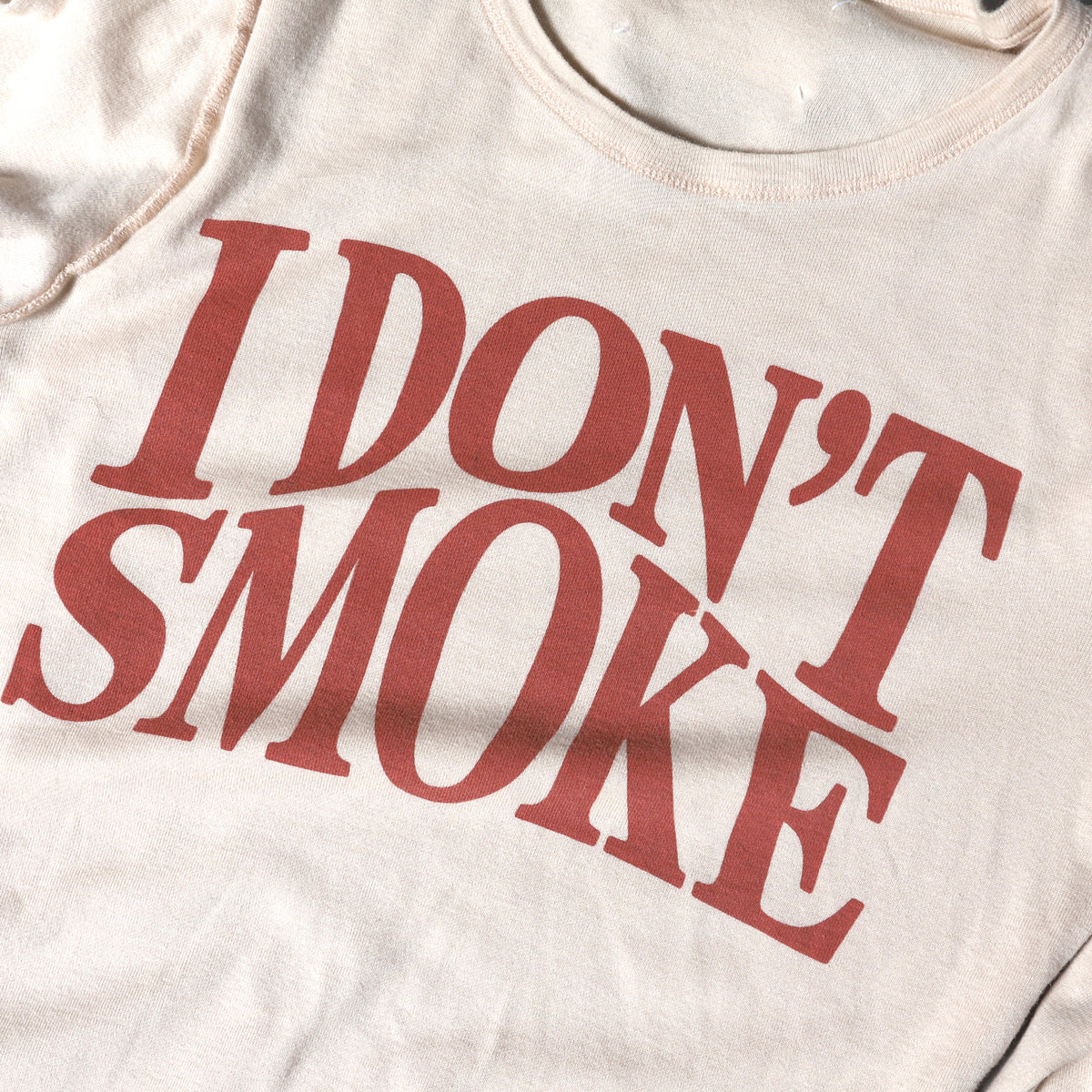 Maison Martin Margiela FW06 "I Don't Smoke" Inside-Out Print Longsleeve