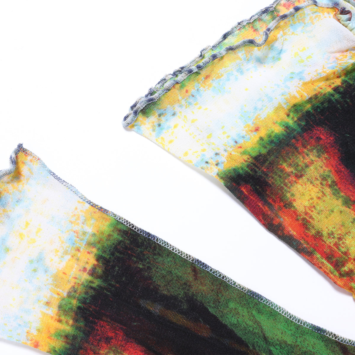 Jean Paul Gaultier SS00 Psychedelic Mesh Blouse