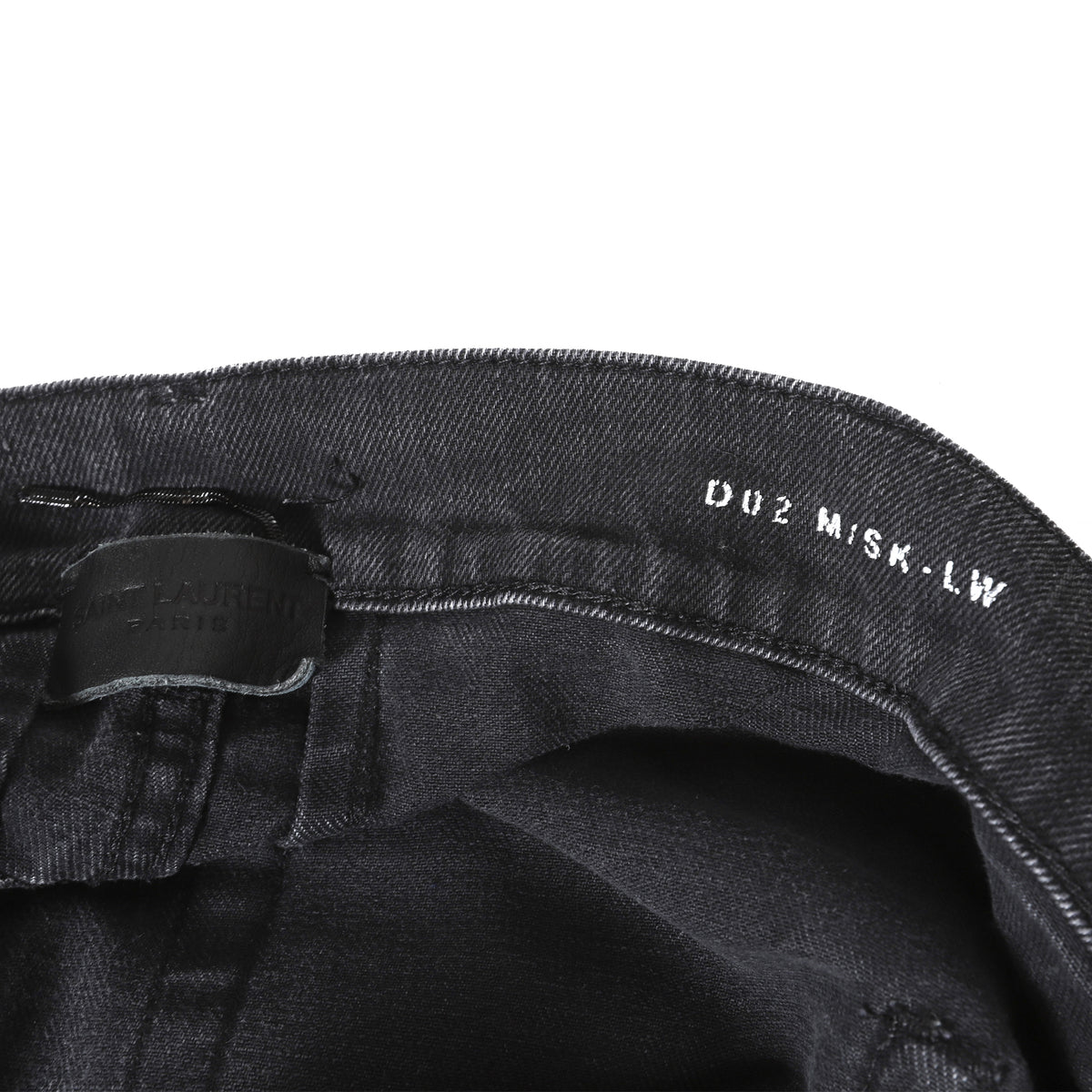 Saint Laurent Paris FW16 D02 Washed Black Denim
