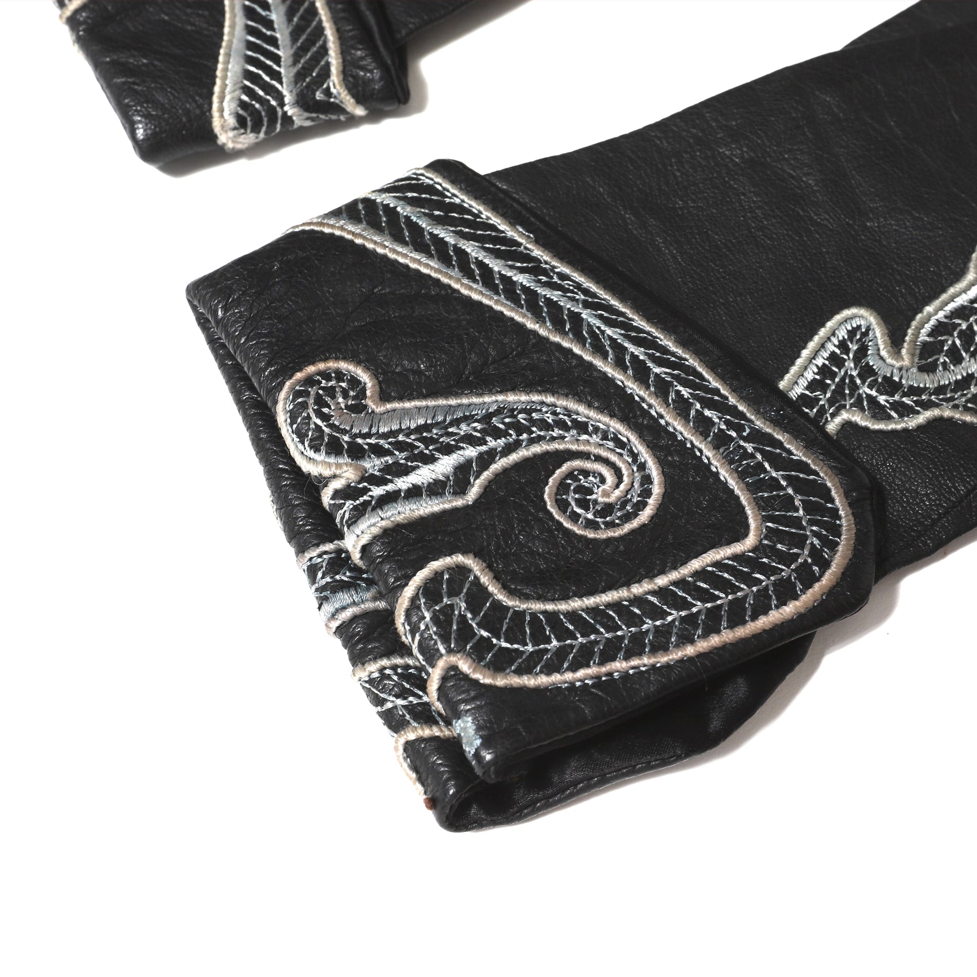 handschuhe versace Gianni Versace 80s Embroidered Leather Gloves