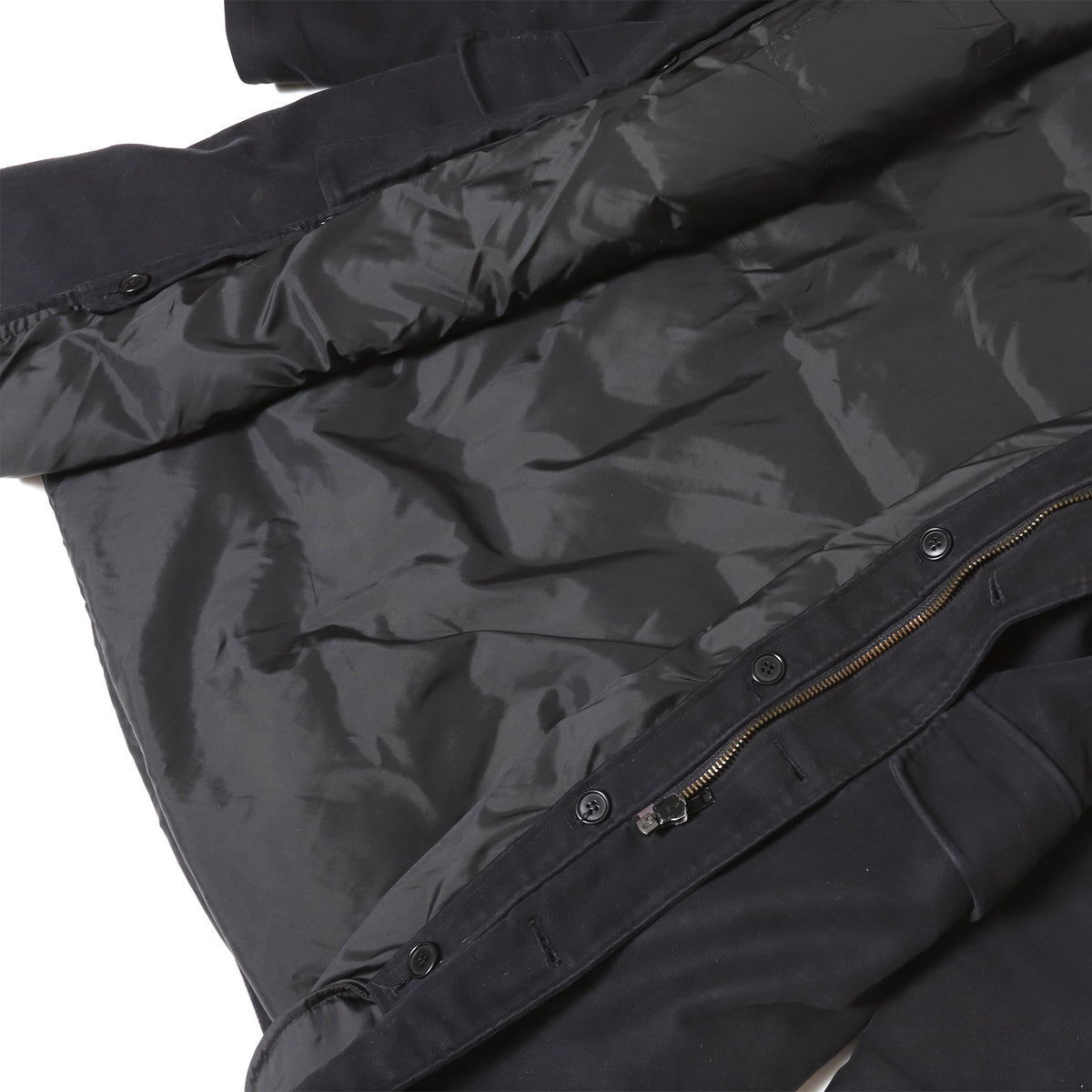 Helmut Lang Archival Black Double Layer Moleskin Coat