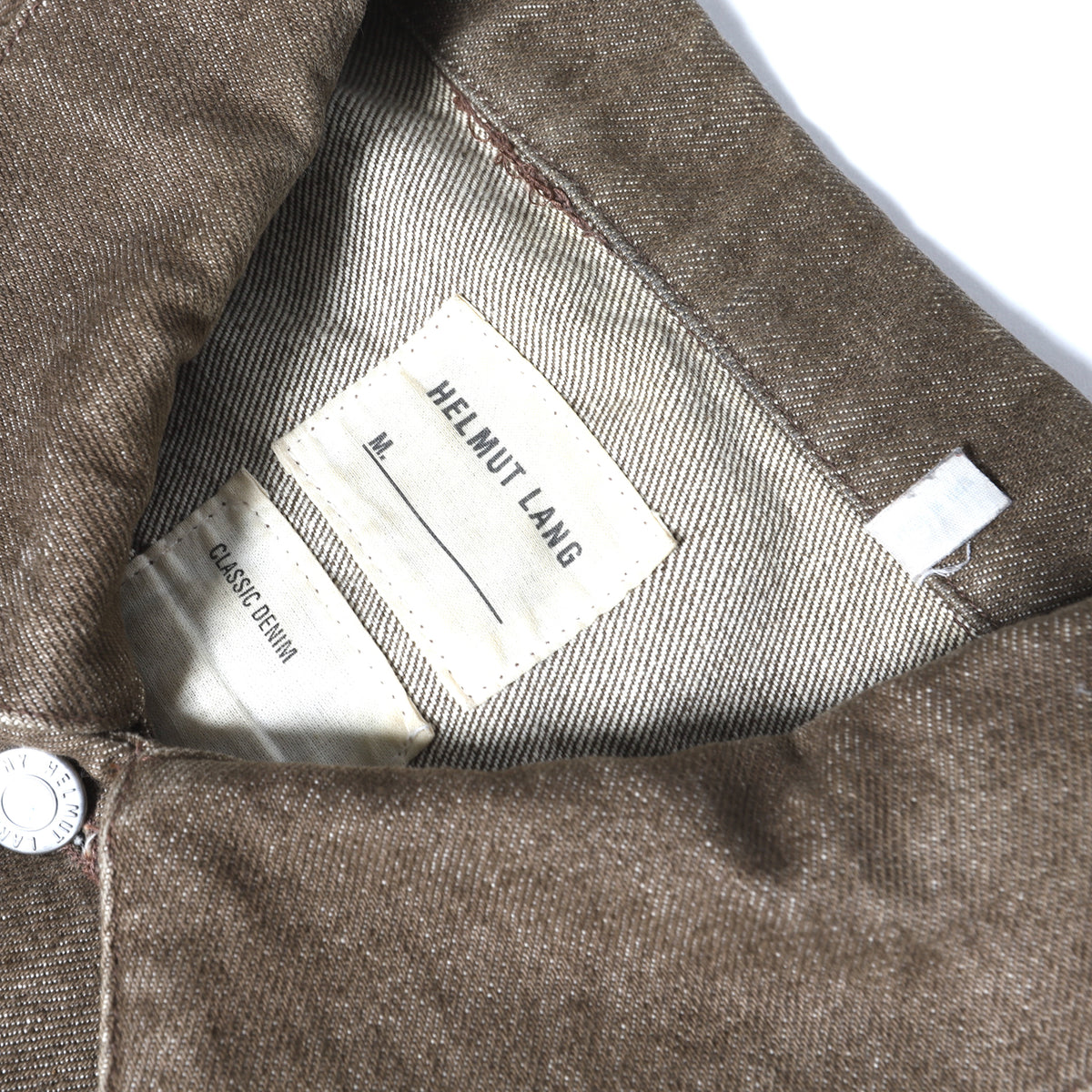 Helmut Lang Archival Vintage Stained One Pocket Trucker Jacket