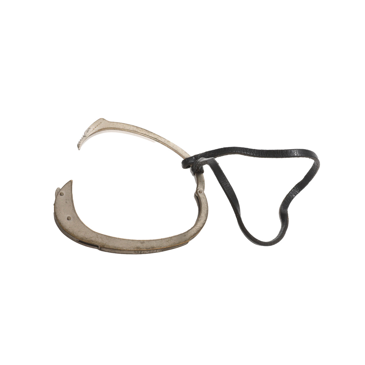 Helmut Lang SS04 Handcuff Bracelet With Leather Detail
