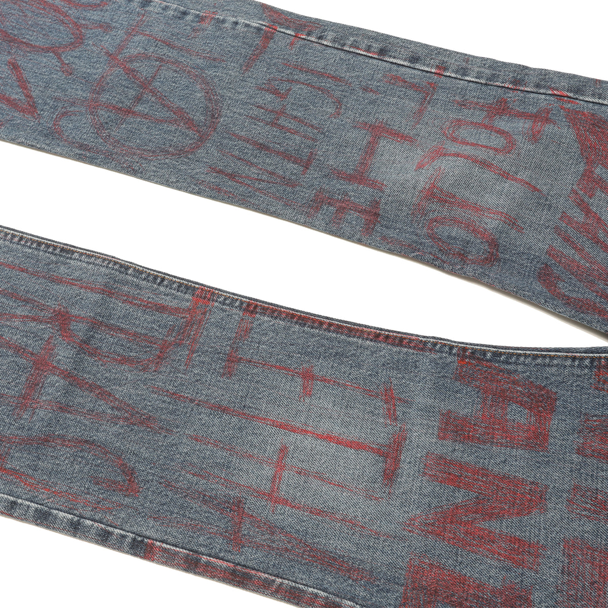 Walter van Beirendonck Wild & Lethal AW97 Trash Painted Denim