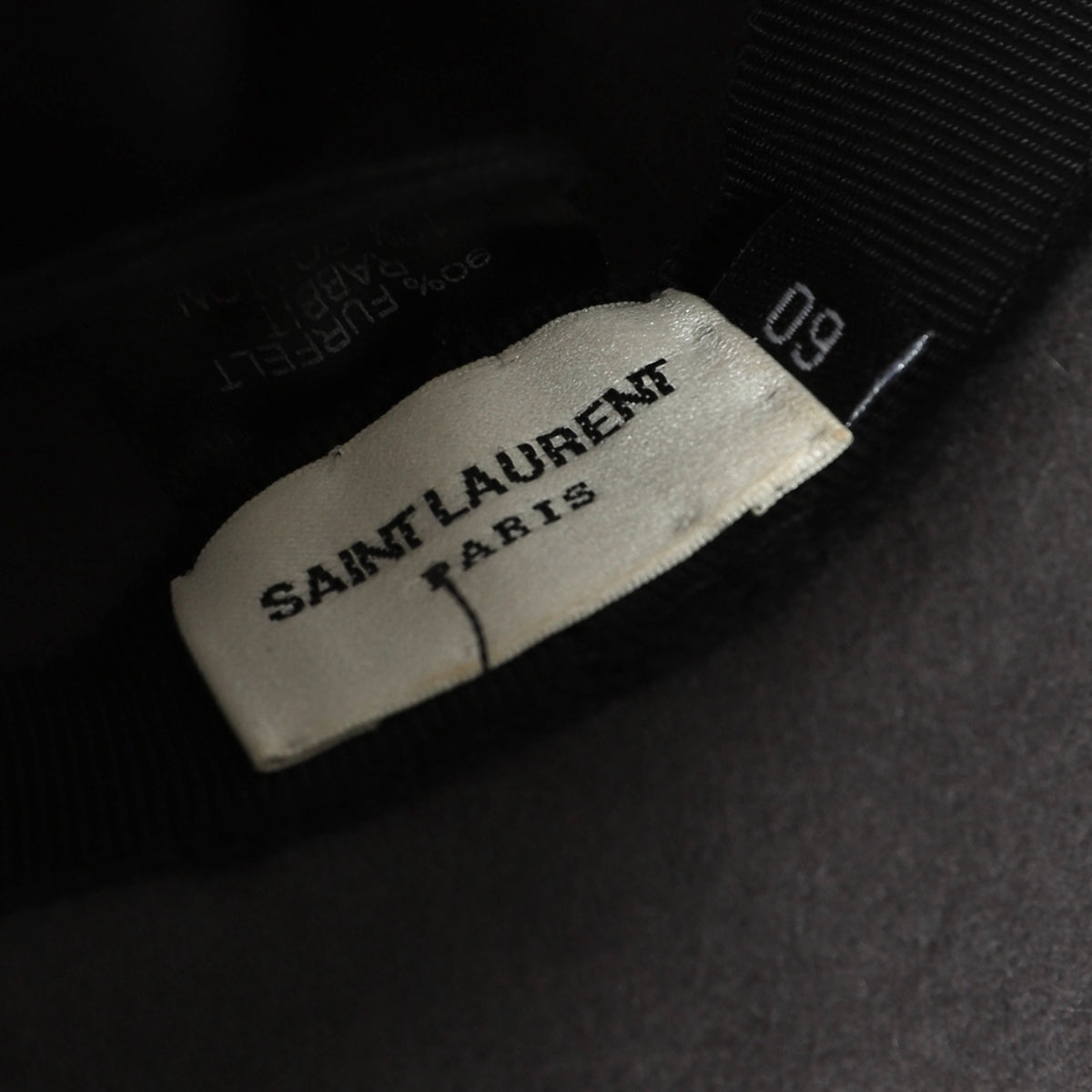 Saint Laurent Paris Rabbit Felt Floppy Fedora