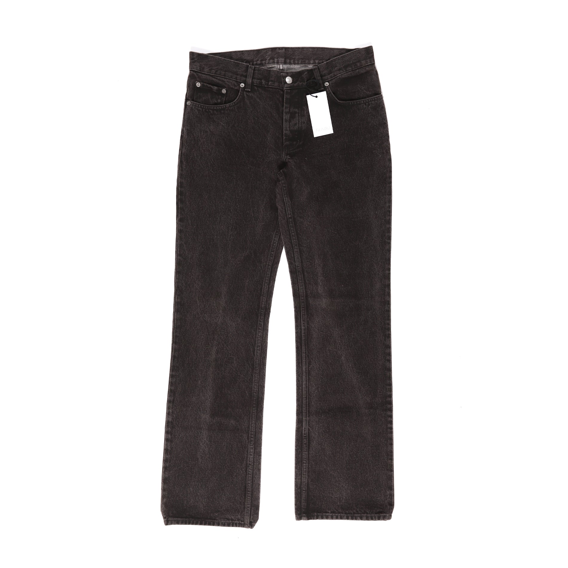 Helmut Lang Archival Washed Black Denim - Ākaibu Store