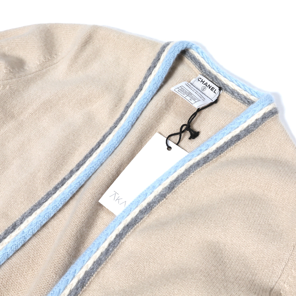 Chanel AW05 Beige Cashmere Cardigan
