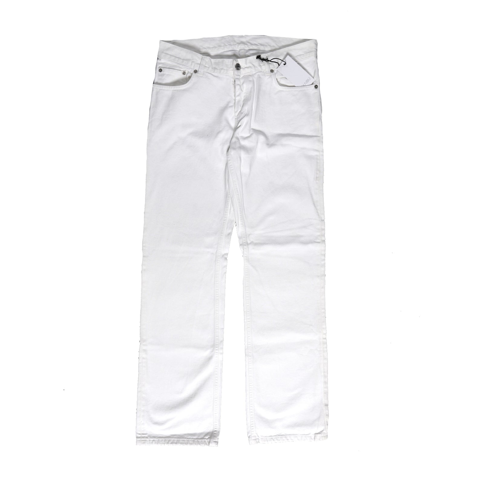 Helmut Lang Archival White Denim Low Waist Contour Cut