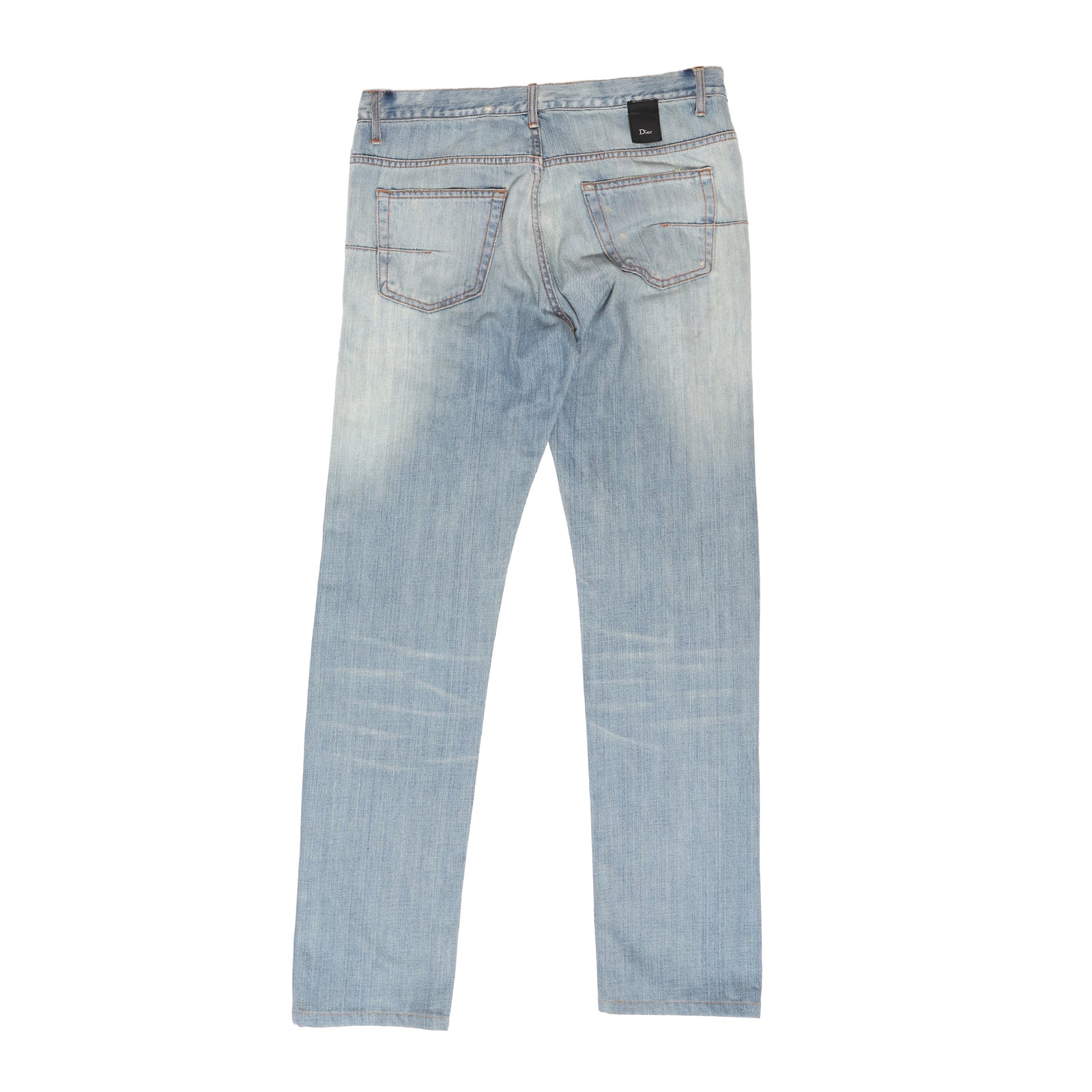Dior Homme Knee Repair Light Washed Denim