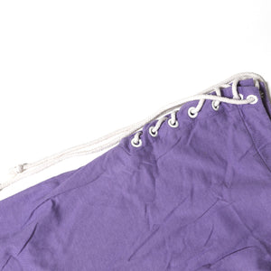 Thierry Mugler 90s Purple Lace-Up Skirt