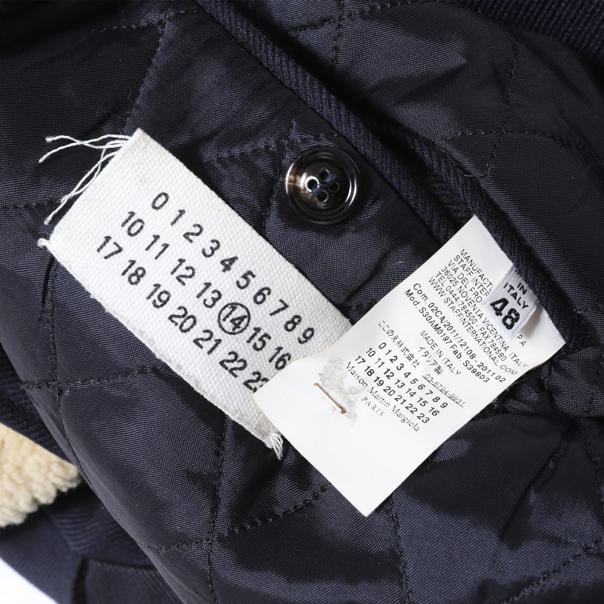 Maison Martin Margiela AW11 Shearling Collar Flight Wool Blouson