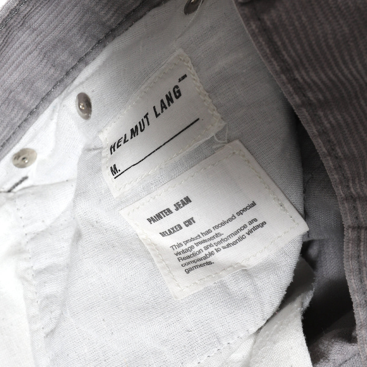 Helmut Lang AW99 Corduroy Painter Denim