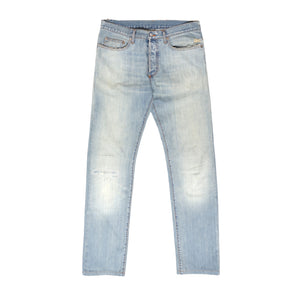 Dior Homme Knee Repair Light Washed Denim