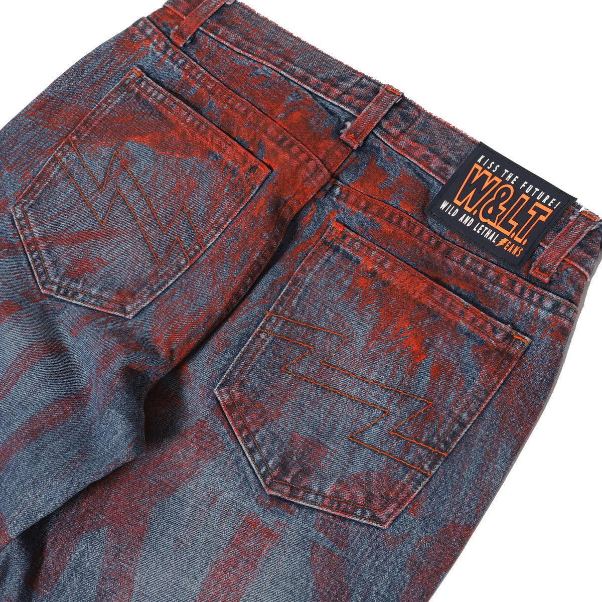 Walter van Beirendonck Wild & Lethal AW97 Trash Painted Denim