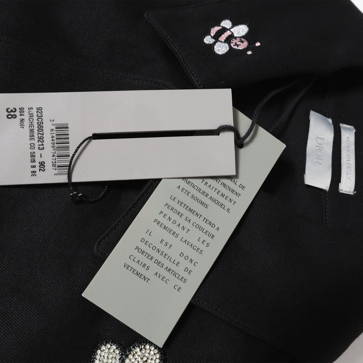 Dior Homme SS19 by Kim Jones KAWS Crystal Bee Embellished Overshirt