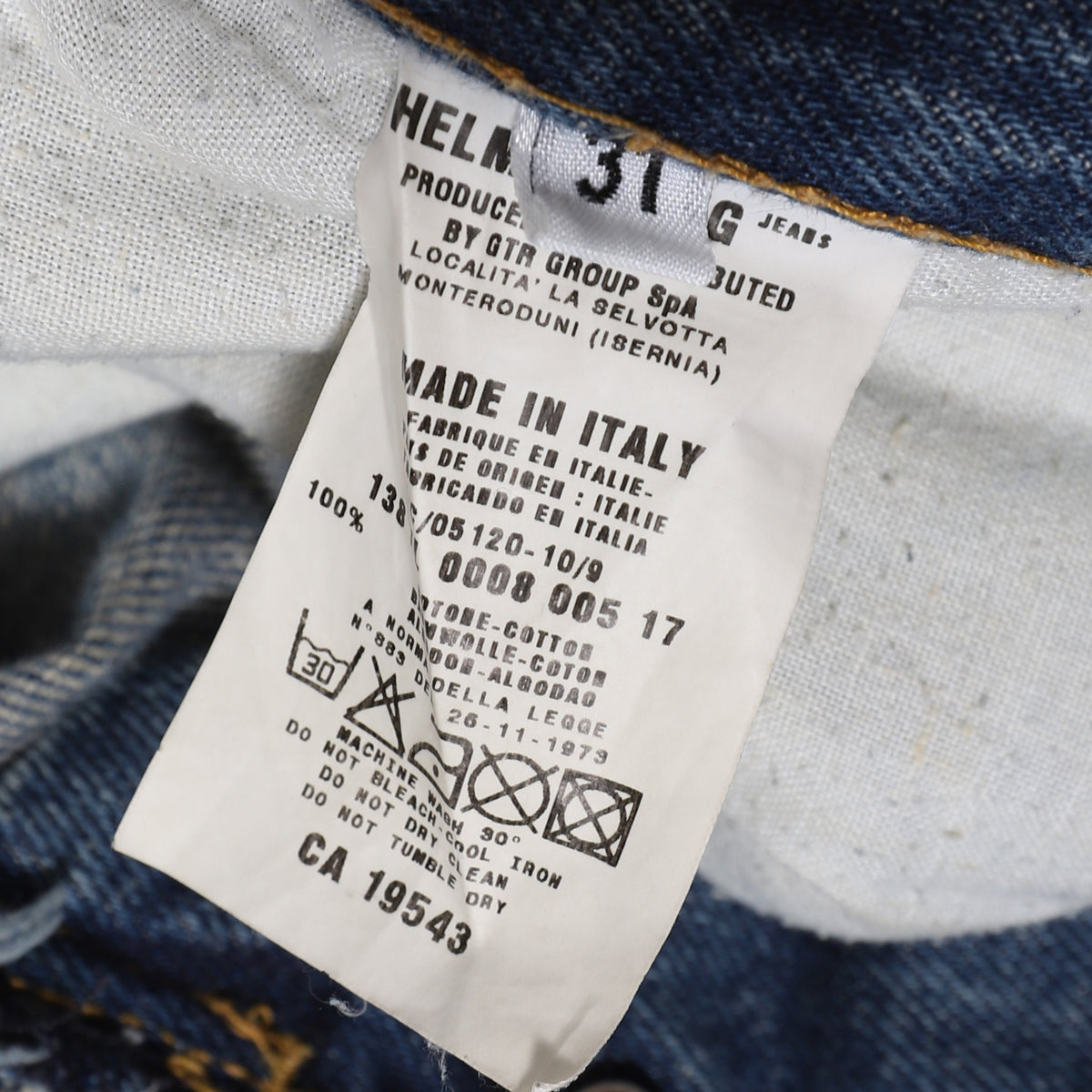 Helmut Lang 1998 Painter Denim