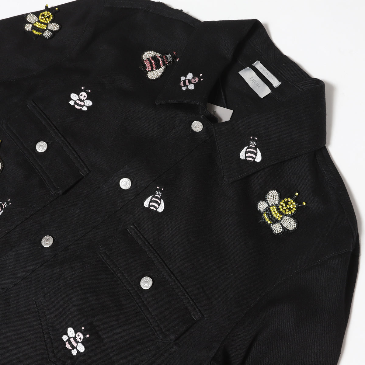 Dior Homme SS19 by Kim Jones KAWS Crystal Bee Embellished Overshirt