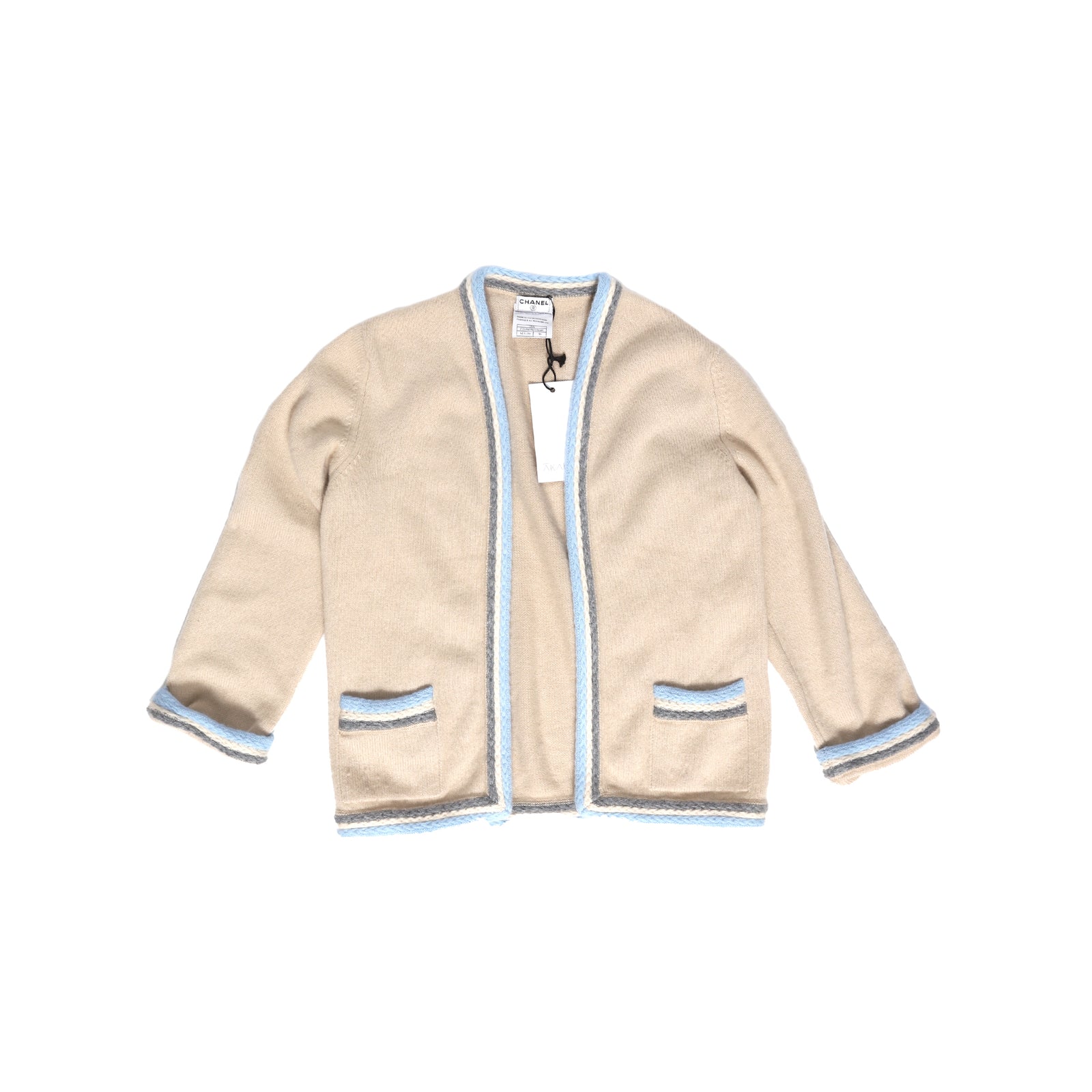 Chanel AW05 Beige Cashmere Cardigan