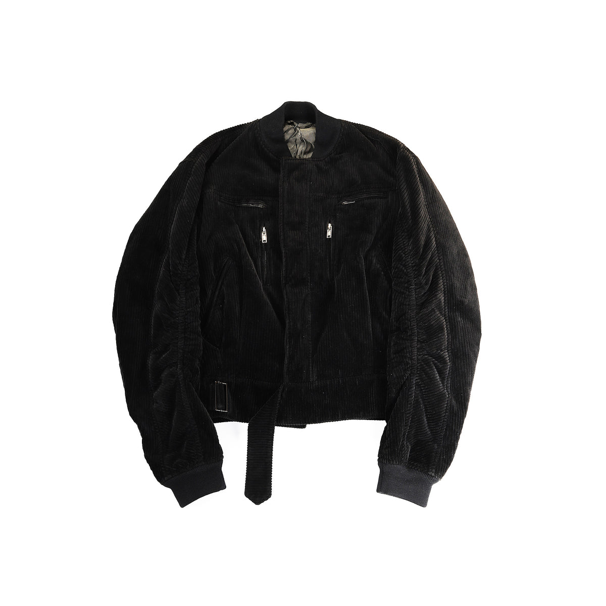 Haider Ackermann FW2015 Black Corduroy Bomber