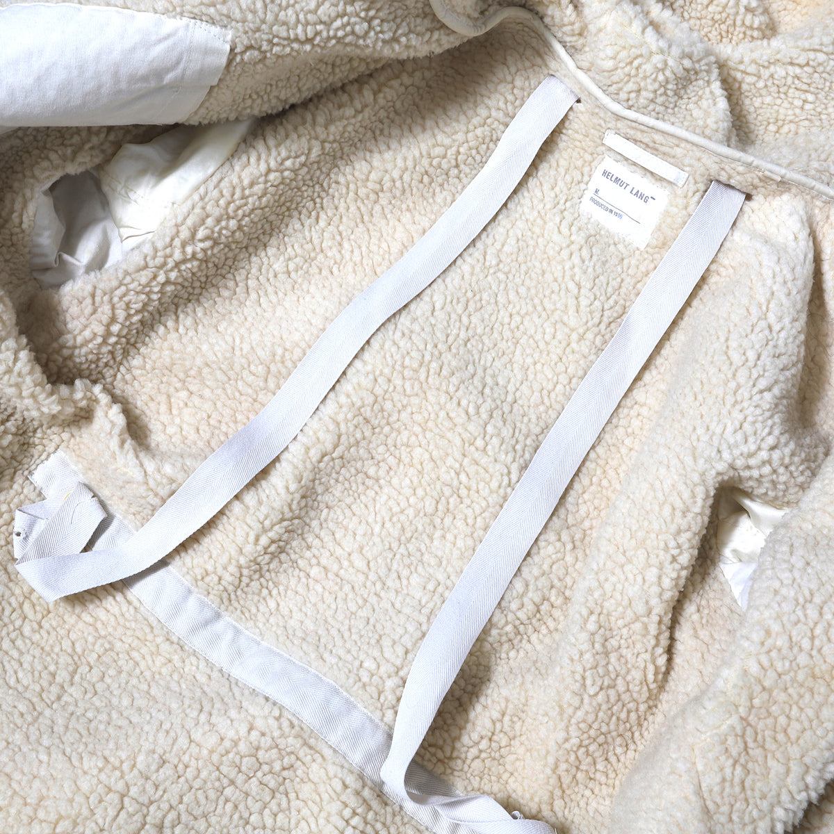 Helmut Lang FW99 Sherpa Lined Cotton Parka