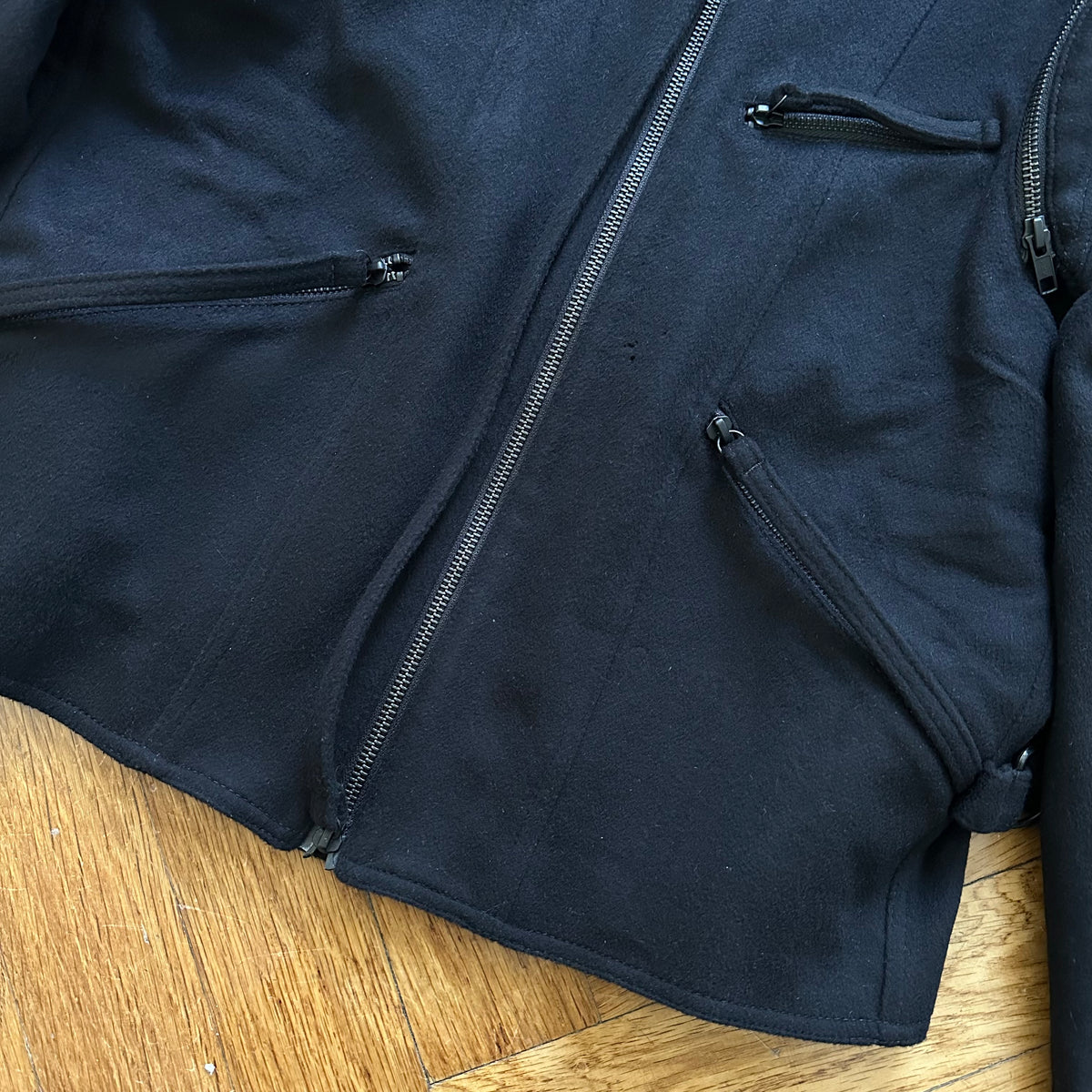 Ann Demeulemeester Transformable Zip Strapped Jacket