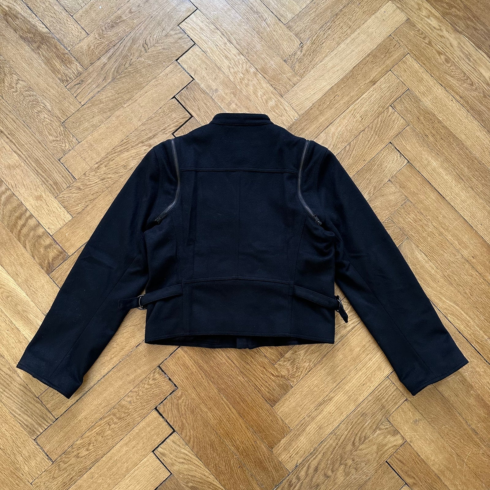 Ann Demeulemeester Transformable Zip Strapped Jacket